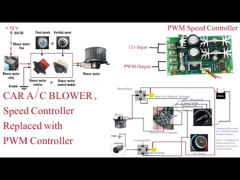 Видео: Регулятор скорости вентилятора кондиционера автомобиля с ШИМ-модулем (многоязычный)