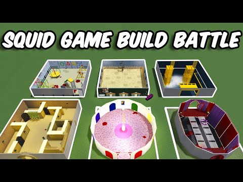 Видео: SQUID GAME BUILD BATTLE в Блоксбурге