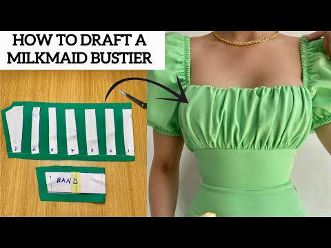 Видео: Как построить выкройку прямого бюстье-молочника | Простое руководство по построению выкройки.