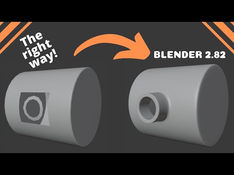 Видео: ПРАВИЛЬНЫЙ способ вырезания отверстий в поверхностях в Blender