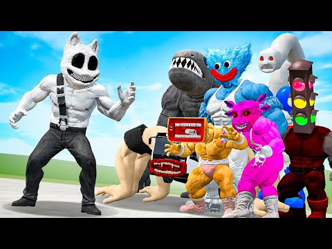 Видео: КТО САМЫЙ СИЛЬНЫЙ КАЧОК СЦП?! КАЧОК БЕЛЫЙ МУЛЬТЯШНЫЙ КОТ ПРОТИВ ВСЕХ КАЧКОВ В ГАРРИС МОД Garry`s Mod