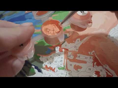 Видео: как рисовать картины по номерам. мой способ.