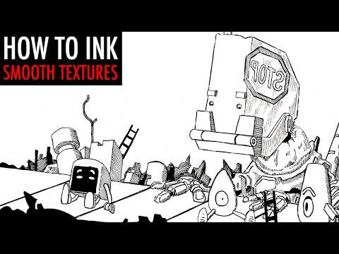 Видео: Как создавать гладкие текстуры чернилами — Inktober Techniques