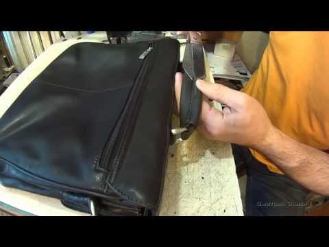 Видео: Замена ручки портфеля, ремонт сумок. Ремонт обуви.