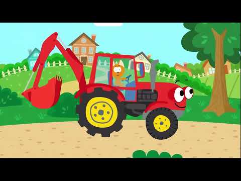 Видео: Котэ ТВ: Трактор полиглот -  Песенки для детей сборник Тракторные песни