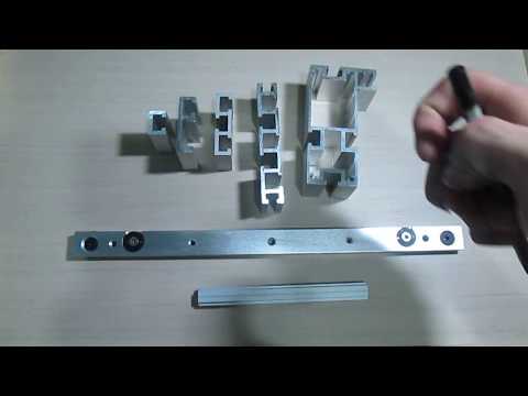 Видео: T-track направляющие профиль-шины для фрезерного стола. Обзор для сайта al-track.ru