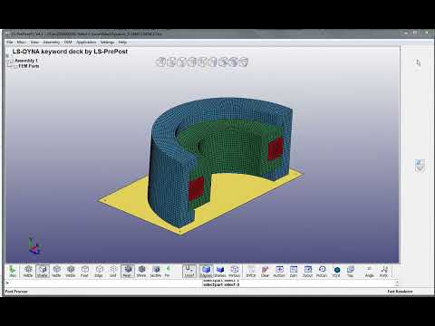 Видео: Выполнение полного рестарта в LS-DYNA используя файл dynain