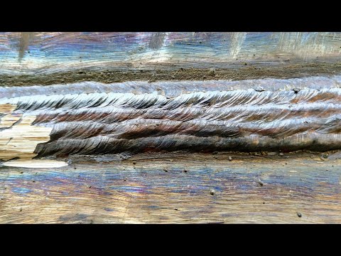 Видео: Сварка многослойных швов электродом в горизонтальном положении пластины с проваром!все нюансы