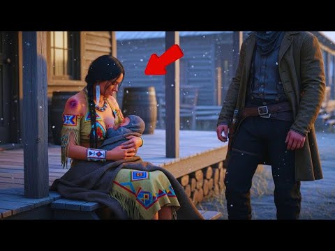 Видео: Ковбой искал молоко — апачка накормила ребёнка и стала матерью, которой он нуждался!