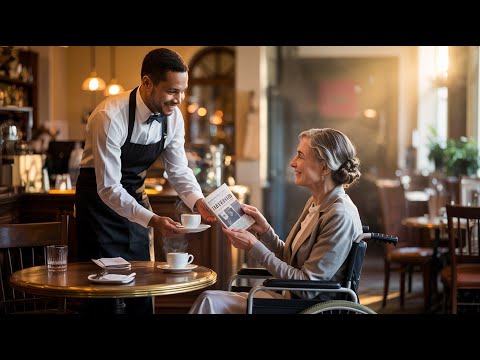 Видео: Чернокожий официант обслуживал женщину инвалида, но когда она передала ему газетную вырезку