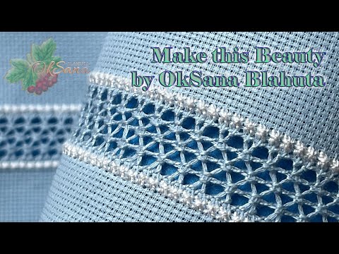 Видео: Прості МЕРЕЖКИ | Красиві ажурні бордюри | Beautiful openwork border | Hand Embroidery