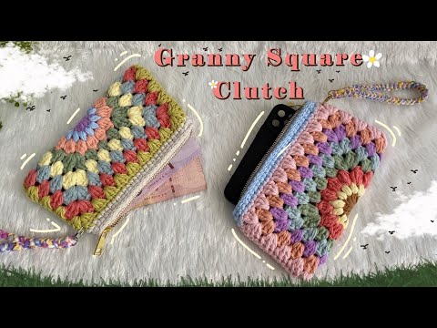 Видео: ✨ СЕКРЕТ ИДЕАЛЬНОЙ СУМКИ КРЮЧКОМ Мастер-класс по вязанию сумки-клатча «Бабушкин квадрат»