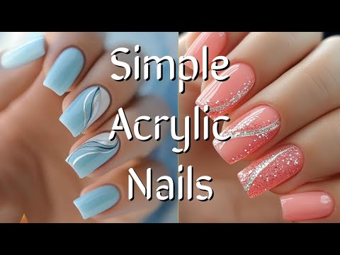 Видео: Акриловые ногти: быстро и просто | Простые варианты дизайна ногтей | Красивые идеи для дизайна но...