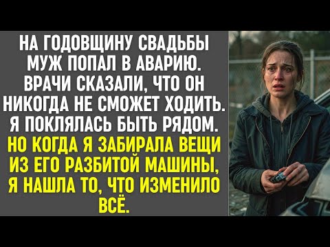 Видео: Муж попал в аварию в годовщину, я поклялась быть рядом — но находка в машине всё изменила.