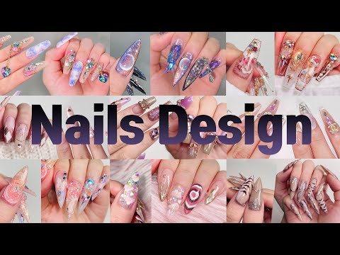 Видео: Коллекция ногтей АСМР❤️‍🔥 Дизайн ногтей часть 3💅 наращивание ногтей
