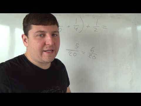Видео: Математика 6 класс. 19 октября. Сумма и разность дробей с разными знаменателями 5