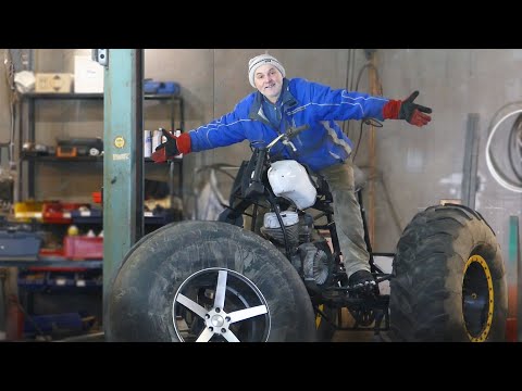 Видео: Поставили колеса от УРАЛА на самодельный Троепед!