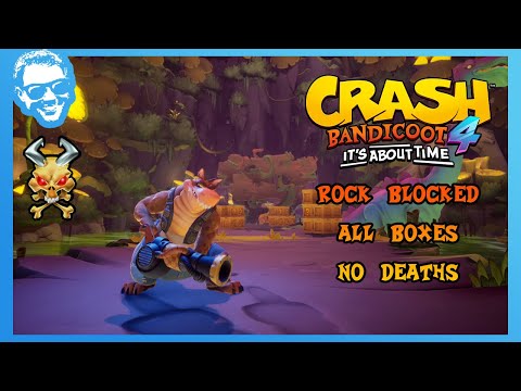 Видео: Rock Blocked — Полное прохождение — Без смертей — Все драгоценные камни — Crash Bandicoot 4: Врем...