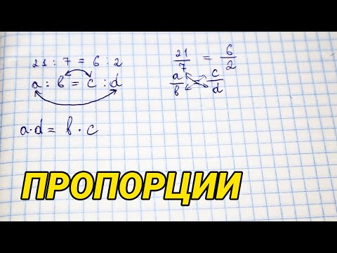 Видео: Пропорции - задачи и примеры. Математика 6 класс