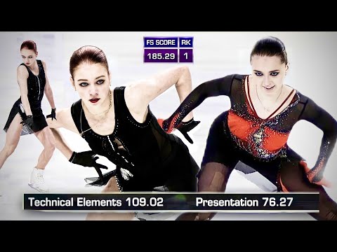 Видео: Самые высокие баллы в произвольной программе в женском фигурном катании