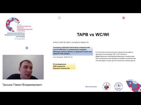 Видео: Обезболивание после кесарева сечения Трошин П.В.