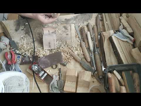 Видео: Стамеска (долото) за 100 руб. Малая реставрация стамески./Chisel at cost $1.5. Chisel restoration.