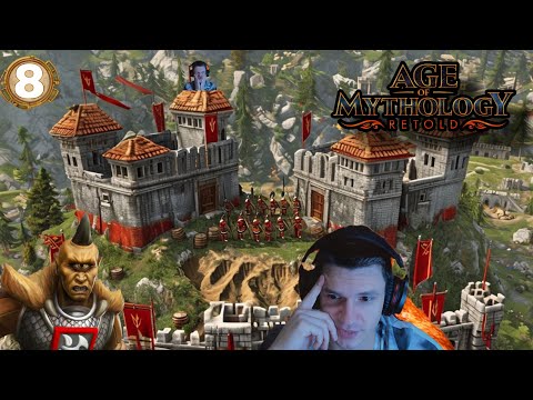 Видео: 8. Плохие новости. Кампания: Падение трезубца. Age of Mythology: Retold. Невозможная сложность.