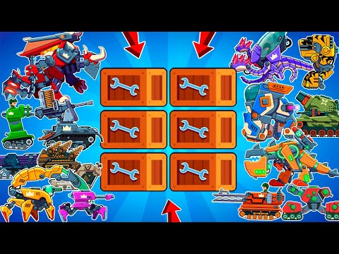 Видео: ВСЕ 23 ТАНКА с АПТЕЧКОЙ СРАЖАЮТСЯ в БОЯХ 2 на 2! Игра про Танки - Hills of Steel