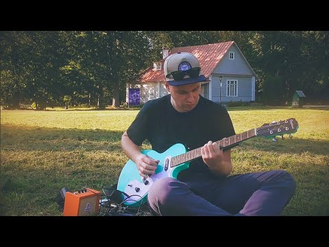 Видео: Импровизация в усадьбе Абрамцево, Строй DADAAD, Epiphone Melody Maker, Orange Crush mini