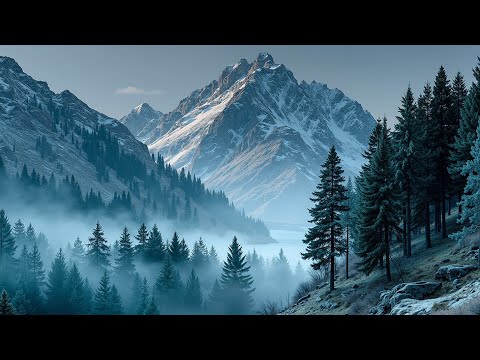 Видео: Глубокая спокойная музыка для учебы и отдыха в заснеженных горах