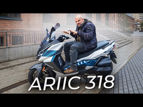 Видео: Не совсем обычный городской максискутер Ariic 318 | Два колеса