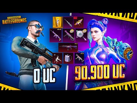 Видео: ПРОКАЧАЛИ АККАНУТ 1 УРОВНЯ НА 90.900 UC | НЕРЕАЛЬНАЯ УДАЧА
