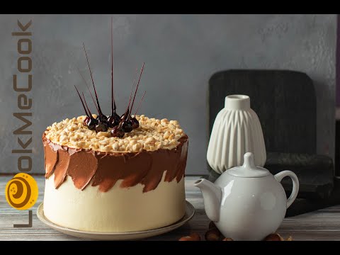 Видео: ТОРТ ФУНДУЧНОЕ НАСЛАЖДЕНИЕ С ШОКОЛАДНЫМ ЧИЗКЕЙКОМ. Фундучный бисквит. Карамель с маракуйей.