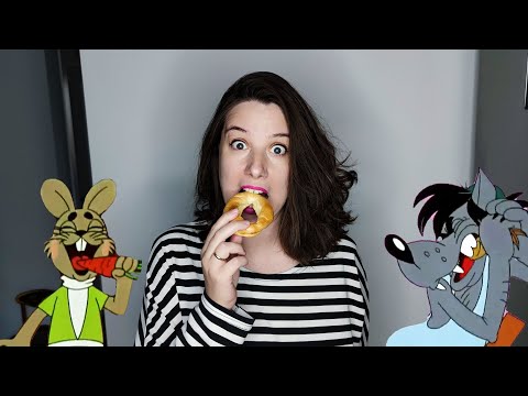 Видео: Драки едой в "Ну, Погоди!" | История баранок | Еда из кино