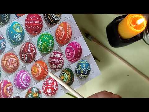 Видео: ЛЕМКІВСЬКА ПИСАНКА Як написати писанку без писачка до Великодня #pysanka