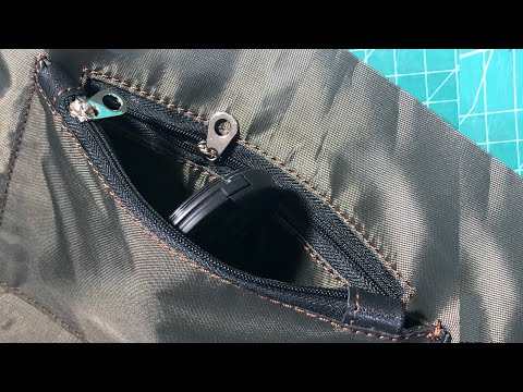 Видео: Накладной карман с молнией! 3 кармана в одном месте. Процесс  пошива от А до Я