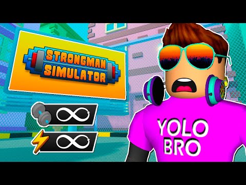 Видео: БЕСКОНЕЧНАЯ СИЛА И ЭНЕРГИЯ В STRONGMAN SIMULATOR В РОБЛОКС! ROBLOX