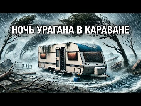 Видео: Ночь урагана ⚡️ в автодоме караване | Продолжение ремонта санузла и прочие восстановительные работы