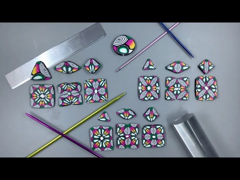 Видео: Мастер-класс по изготовлению трости из полимерной глины: квадратная трость-калейдоскоп
