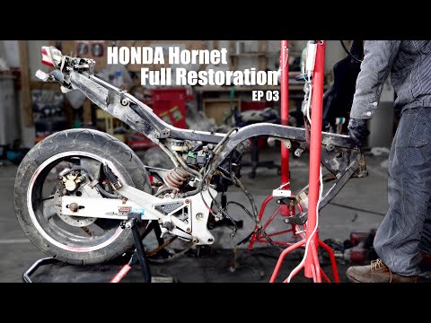 Видео: Полная реставрация мотоцикла HONDA Hornet 3 | Я разобрал его и проверил ситуацию.