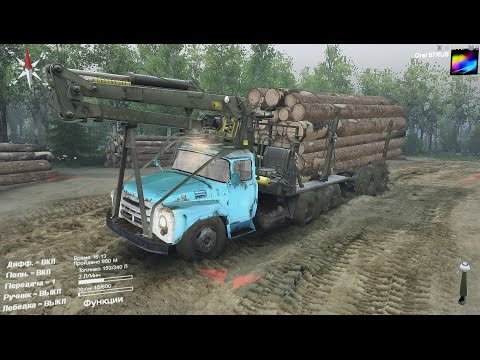 Видео: SpinTires. Мод ЗиЛ-165. (Ссылка на мод в описании под видео)