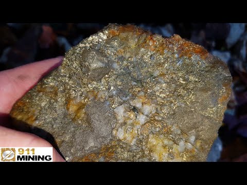 Видео: Месторождение золота, платины, палладия и серебра очень высокого качества в обнажениях!