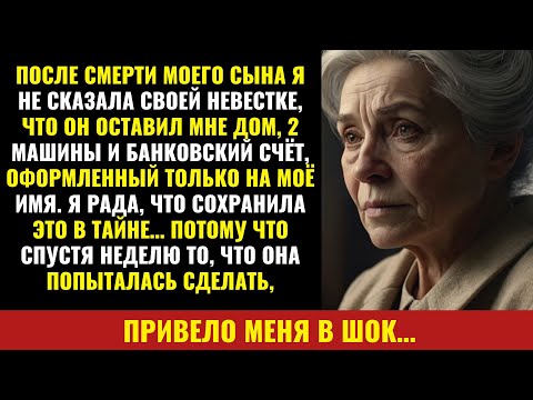 Видео: После смерти сына я не сказала невестке, что он оставил мне дом, две машины и…