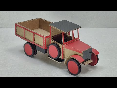 Видео: Как сделать машинку из картона. How to make a car from cardboard.