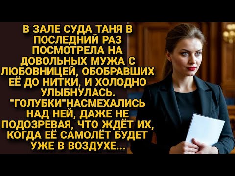 Видео: В суде, глянув на мужа и любовницу, обобравших её, усмехнулась. Голубки ещё не знали, что их ждёт.
