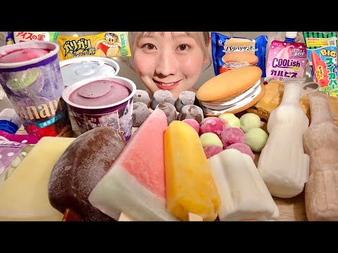 Видео: ASMR Японское Мороженое【русские субтитры】【Mukbang/ Eating Sounds】