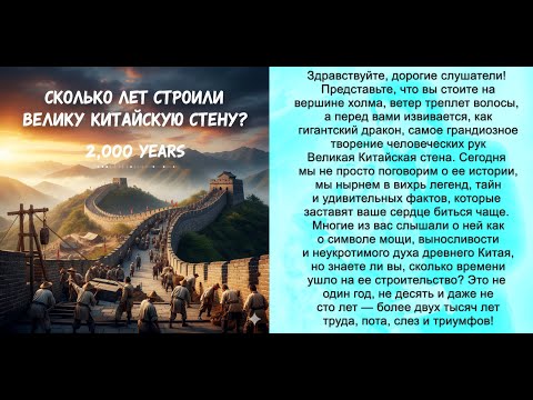 Видео: 2000 Лет Тайн  Великая Китайская Стена — История, Легенды и 21 000 КМ Неукротимого Духа