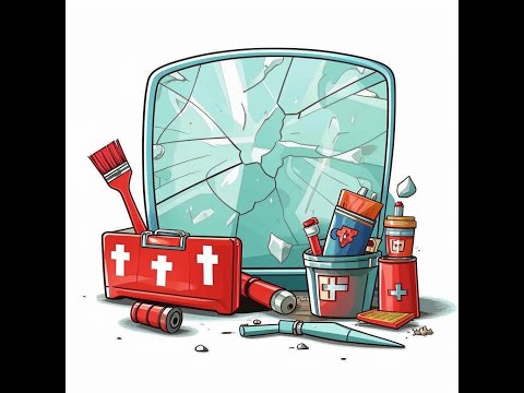 Видео: Ремонт трещин лобового стекла с помощью жидкости для ремонта стекол и фар.