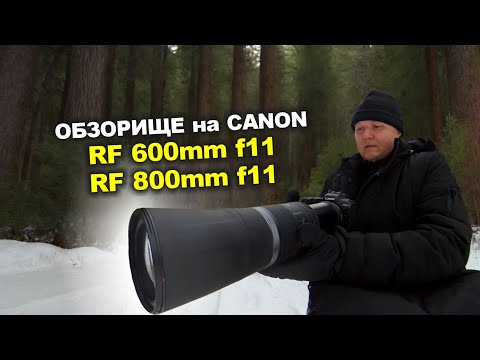 Видео: Обзор Canon RF 600mm f11 и 800mm f11 IS STM