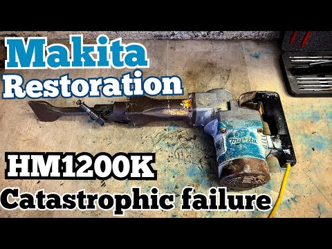 Видео: Ремонт и восстановление демонстрационного перфоратора Makita HM1200K после катастрофического выхо...
